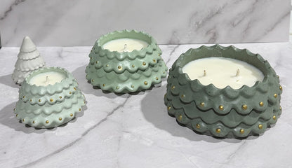 4 Tiered Stacking Christmas Tree Candle with Refill