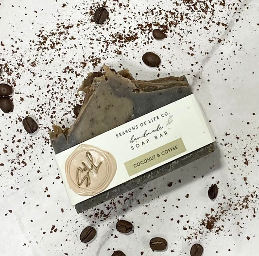 Coconut & Coffee Handmade Soap Bar