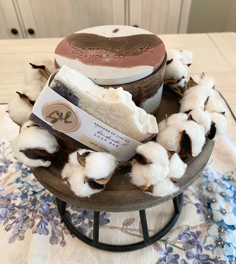 Crisp Cotton Handmade Soap Bar