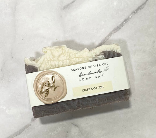 Crisp Cotton Handmade Soap Bar