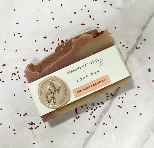 Cranberry & Grapefruit Handmade Soap Bar