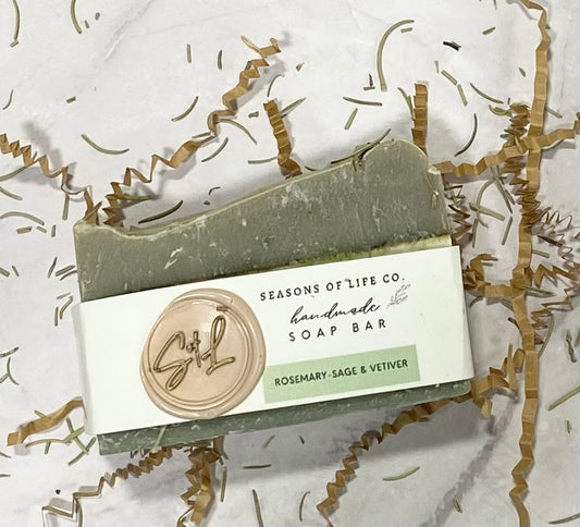 Rosemary Sage and Vetiver Soap Bar